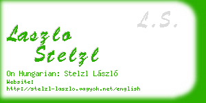 laszlo stelzl business card